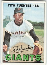 1967 Topps #177 Tito Fuentes BASEBALL San Francisco Giants