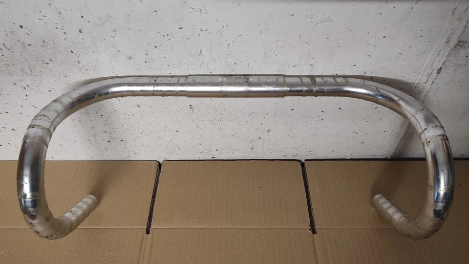AMBROSIO Campione del Mondo - Aluminum Road Handlebar 70s-80s - Manubrio (42cm) - Immagine 4 di 4