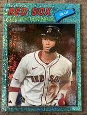 2026 Topps Heritage Kristian Campbell Aqua Sparkle Refractor