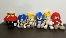 Sonic The Hedgehog Plush Lot Of 6 Sonic, Tail...