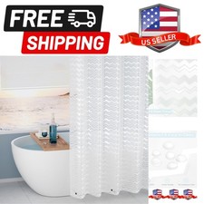 Waterproof Frosted Shower Curtain Liner with 3 Large Magnets, Bpa-Free PEVA P...