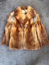 Vintage original ladies land red fox fur coat