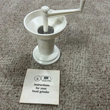 Vintage Sears Baby Fresh Food Manual Mash Grinder Mill Portable Healthy Infant