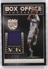 2018-19 Panini Noir Box Office Memorabilia 15/99 De'Aaron Fox #BX-DAF 0d0q