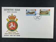 Isle Of Man FDC 1976 Definitive Issue New Values Stamp First Day Cover