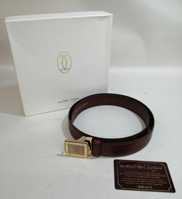 Cartier Santos Must Line Belt Vintage Cartier Santos Must De Cartier Leather Belt - Etsy main image 4
