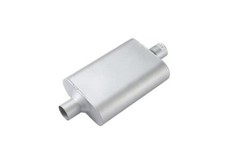 Universal Mufflers Dual Chamber Inlet Id Outlet Id Overall 17 2.5