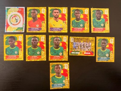 Panini FIFA WC26 SENEGAL Team 11 Units Sticker LOT GOLD CRUMPLE ORIGINAL