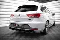 Heckansatz Diffusor Passend FüR Seat Leon Cupra Sportstourer Mk3 Schwarz Matt