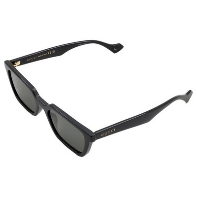 Gucci Men AUTHENTIC Sunglasses Black Grey Rectangle GG1539S 001