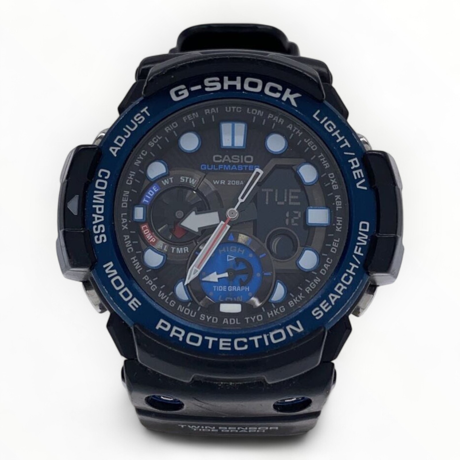 CASIO Ana-Digi Quartz Watch for Men - Blue & Black, 2.28