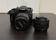 Canon EOS Rebel T5 DSLR Camera w/ EF 50mm f/1.8 STM Lens, Charger  Battery