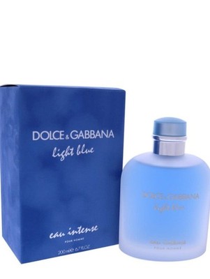 Dolce & Gabbana Men's  Light Blue Eau Intense  Eau De Parfum 6.7 Fl. Oz NEW