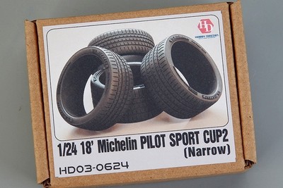 HobbyDesign 1/24 Michelin Pilot Sport Cup 2 Schmalreifen 18 Zoll Gebraucht