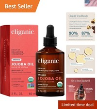 Natural Cold Pressed Organic Jojoba Oil 2oz - Pure Care for Hair & Skin