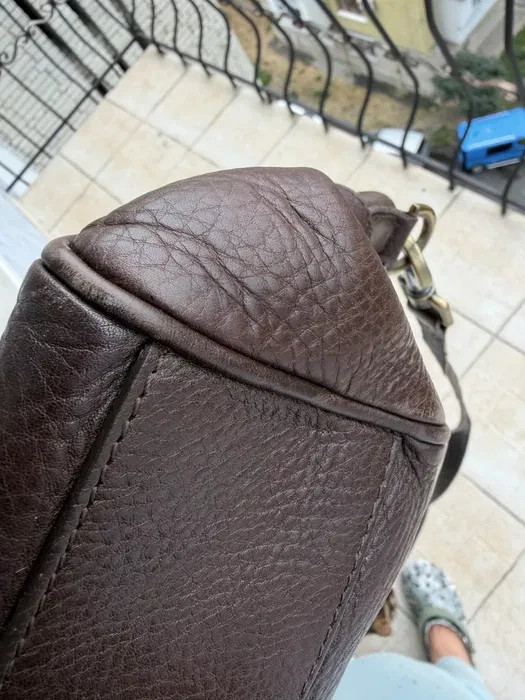 Mulberry Alexa Dark Brown Leather 2Way Satchel Shoulder Crossbody Bag View 6