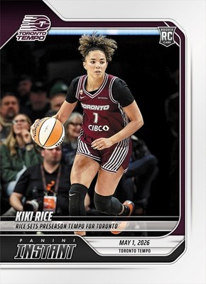 2026 Panini Instant WNBA Kiki Rice ROOKIE CARD SP Toronto Tempo #23 RC