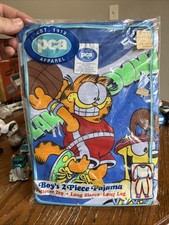 Vintage Garfield  Odie Boys 2 Piece Pajama Set NWT Sealed PCA K-Mart 80s