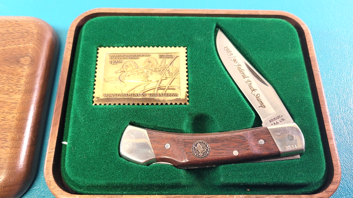 Schrade Cutlery 1989/90 Federal Duck Stamp Commemorative Folding