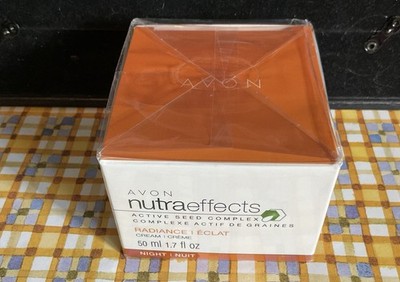 Avon Nutraeffects Active Seed Complex Radiance Cream Night 1.7 fl oz SEALED
