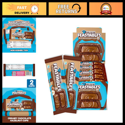Delicious Hazelnut Cups - 24 Count Milk Chocolate with Creamy Filling, Fairtrade