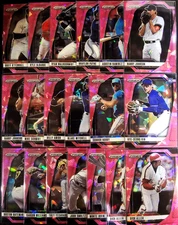 2025 Panini Prizm Baseball Pink Cracked Ice & Orange Pulsar, You pick!