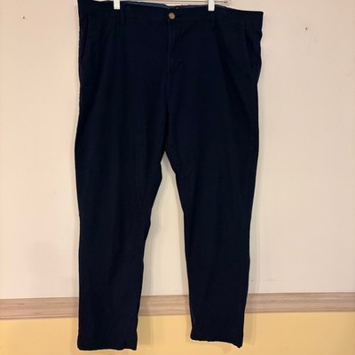 Daniel Hechter Paris Men's Navy Blue Stretch Chino Pants Trousers 42 x 29