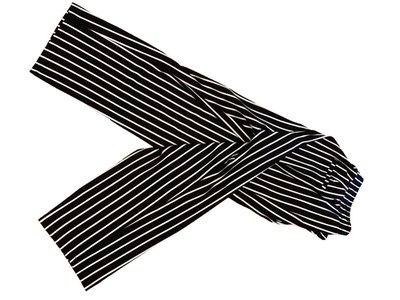 Hose - schwarz weiß gestreift - Gr. 50-52 - v. Annalisa- Neu