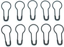 1000Pcs Metal Black Safety Pins/Gourd Pin/Bulb Pin for Clothing Crafting and