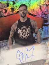 2025 TOPPS CHROME WWE CACTUS JACK AUTOGRAPHS #PNK CM PUNK - PSA 9 | Wrestlemania