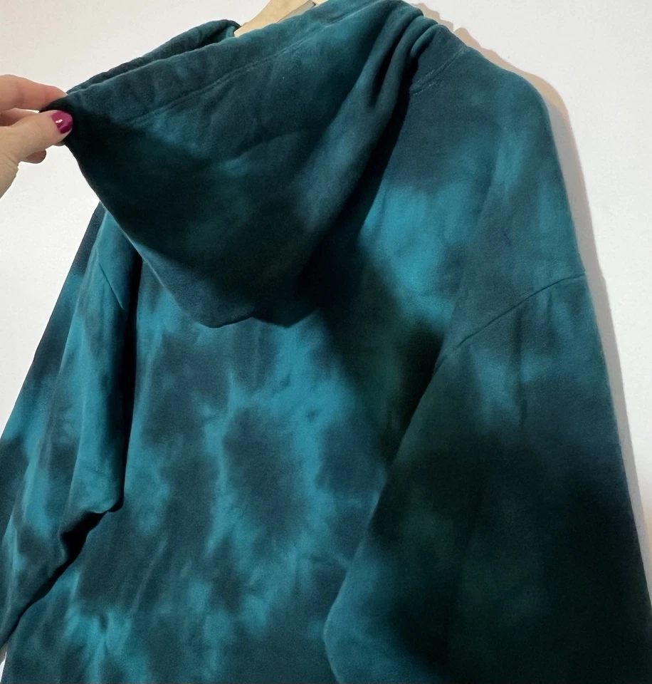 Sudadera con Capucha Victoria's Secret Rosa Campus 2XL Verde Tie Dye Estrás Foto 3 de 4