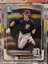 Kevin McGonigle Detroit Tigers 2025 Bowman Draft Chrome #BDC-59 Mint Card Rookie