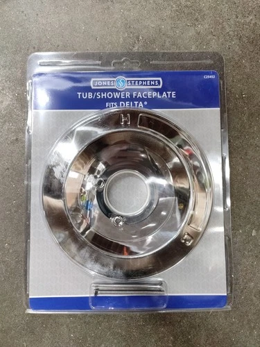 Jones Stephens C25452 1 HDL FACE PLATE FITS DELTA - Chrome - Picture 1 of 2