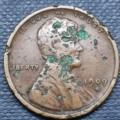 1909 S Lincoln Wheat Cent 1c RARE San Francisco Key Date XF Details #99351