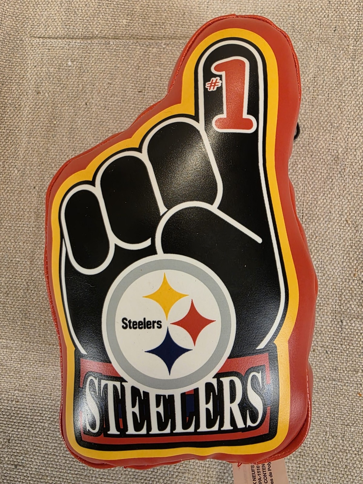Good Stuff Pittsburgh Steelers #1 Fan Plush Foam Finger Used