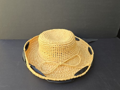 CORROBOREE Tan Hat w/black ribbon Company Australia