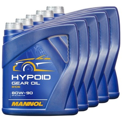 80W90 Getriebeöl MANNOL API GL 4/ GL 5 LS 5x 4 Liter für Derbi Harley Husqvarna
