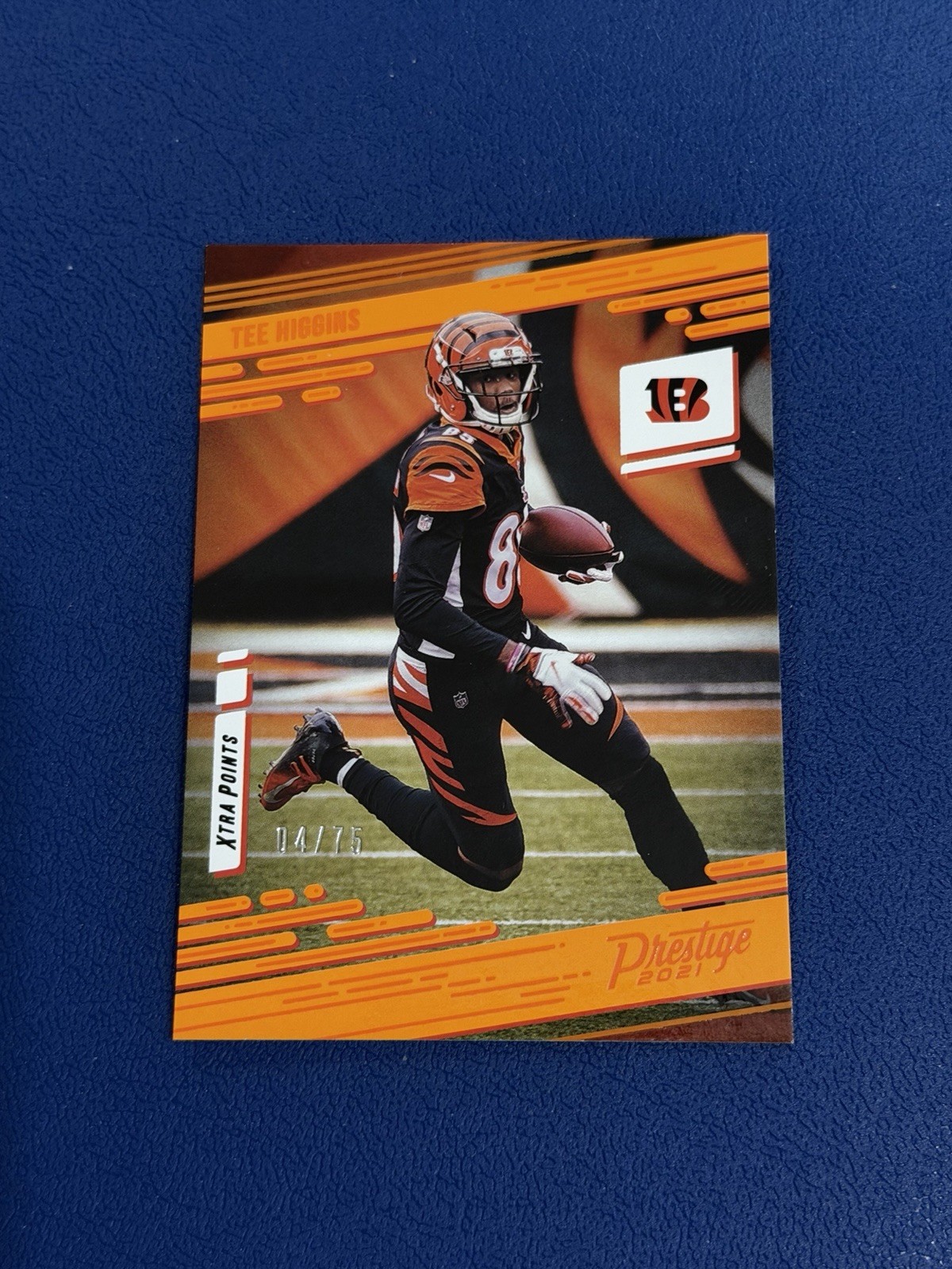 2021 Panini Prestige Tee Higgins Card #70 Xtra Points Orange #4/75