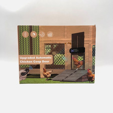 Solar Powered Automatic Chicken Coop Door Gate for Hen House w/Timer Presets