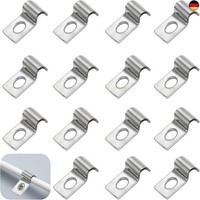 50 Stk Kabelschellen, Hochleistungs Einzelloch Kabelschellen Metall,