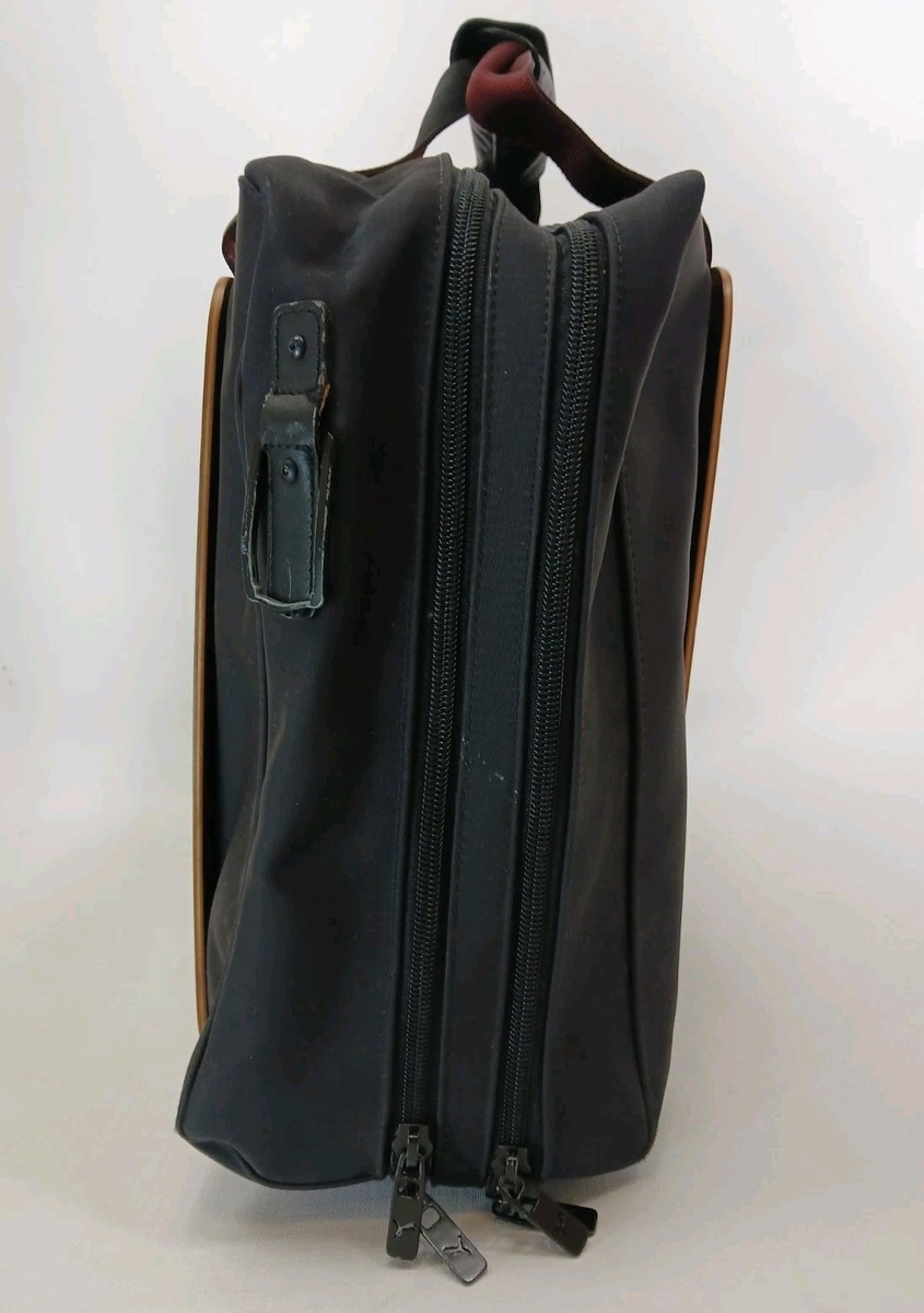 PUMA Urban Mobility Black Wood Panel Laptop Case Briefcase LIMITED