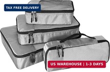 WTREE 4-Piece Packing Cubes Travel Accessories Set for Suitcases - Luggage Organ