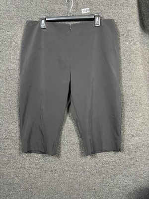 Joseph Ribkoff Pants Womens 18 Black Knee Length Bermuda Stretch Dressy Office