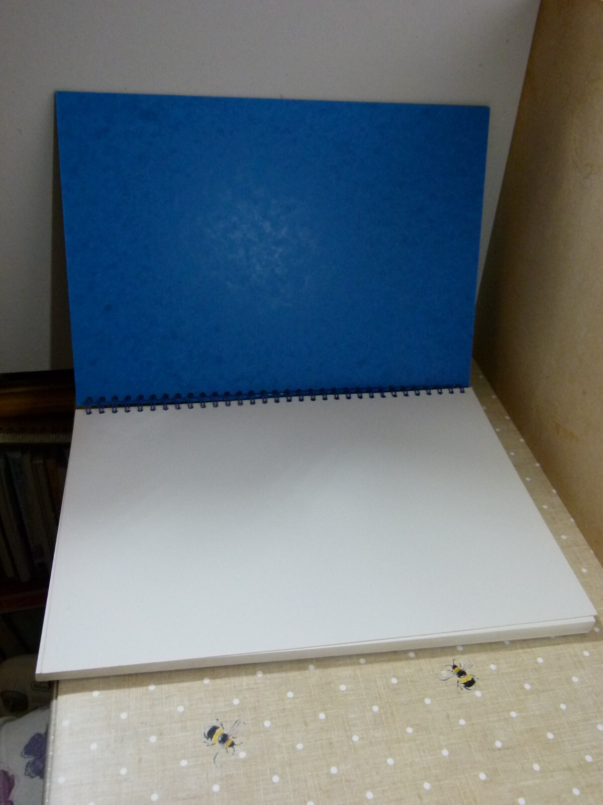 West Thick Cartridge Paper Spiral Bound A3 Sketchbook 50 Pages Blue