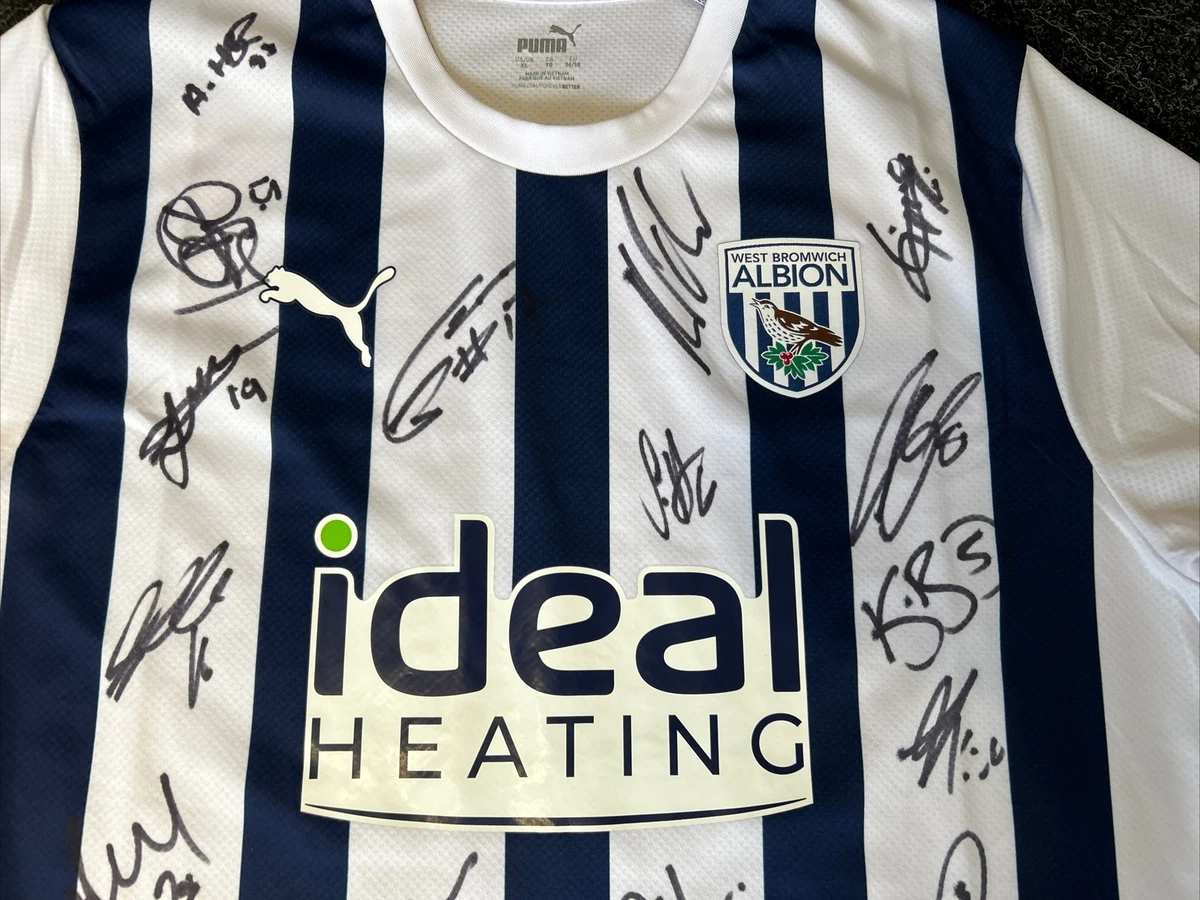 Signed West Bromwich Albion FC Shirt. Signed by 23/24 Squad. Adult XL Brand  New.