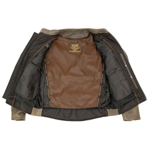 Giacca da equitazione ventilata Milwaukee Leather 1503 uomo marrone invecchiato moto - Foto 6 di 14