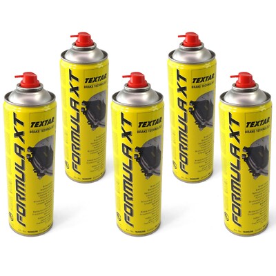 5x TEXTAR Bremsen / Kupplungs-Reiniger FORMULA XT Spray 500ml