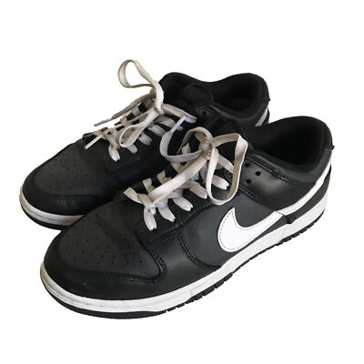 Nike Dunk Low Black Panda Mens Size 7 Retro White Leather (DJ6188-002) Dunk Low  main image 3