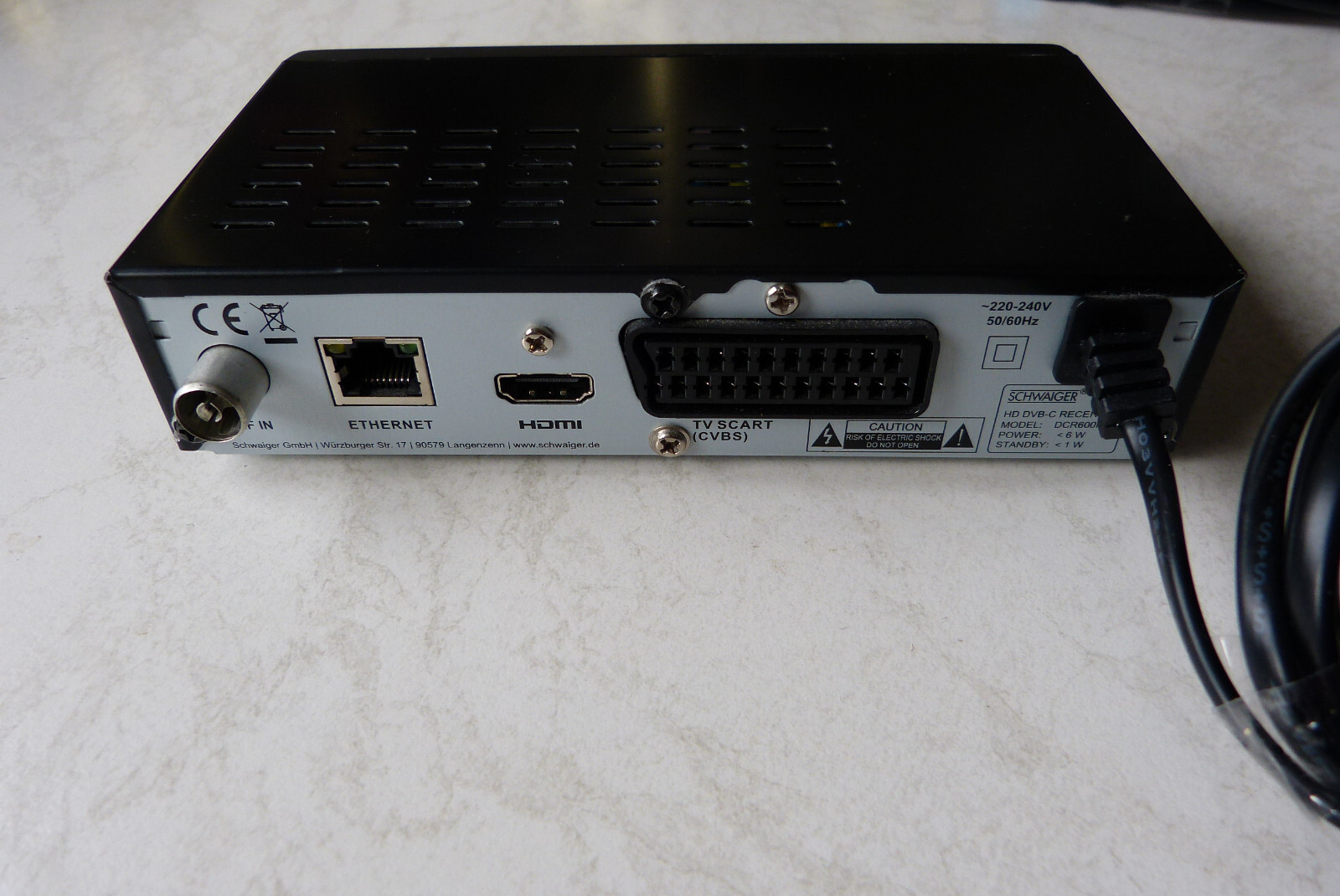 Schwaiger DCR600HD HDTV Kabel Receiver eBay