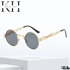 Sunglasses Men Shades Round Frame Hip Hop Style Retro New Model Eye Glasses